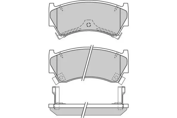 Brake Pad Set, disc brake (12-0826)