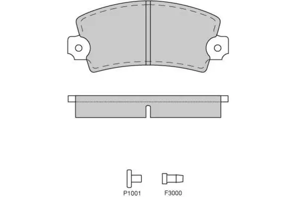 Brake Pad Set, disc brake (12-0018)