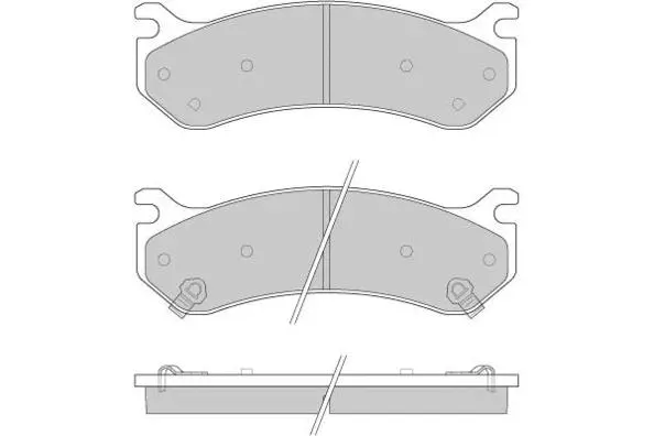 Brake Pad Set, disc brake (12-0918)