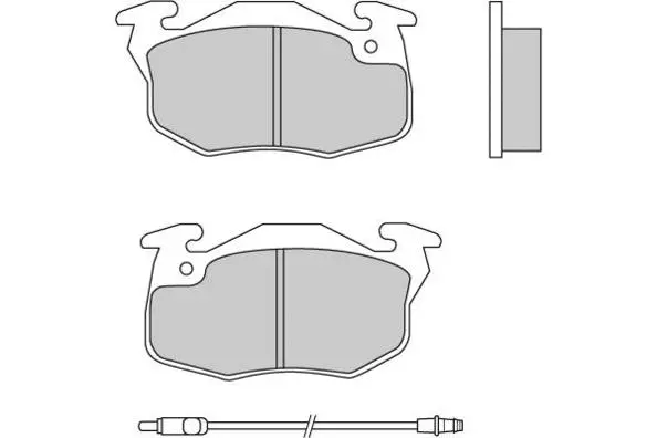 Brake Pad Set, disc brake (12-0269)