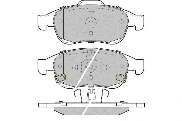 Brake Pad Set, disc brake (12-1603)