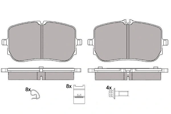 Brake Pad Set, disc brake (12-1747)