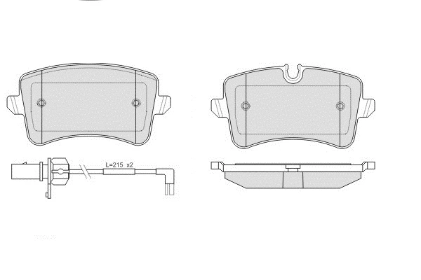 Brake Pad Set, disc brake (12-1502)