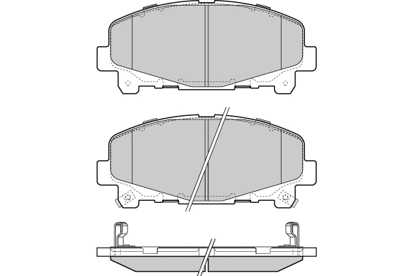 Brake Pad Set, disc brake (12-1373)