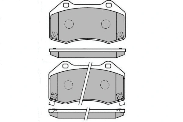 Brake Pad Set, disc brake (12-1637)