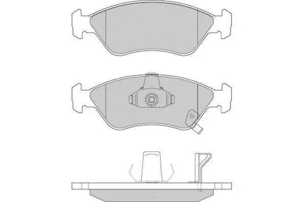 Brake Pad Set, disc brake (12-0910)