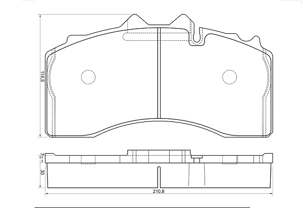 Brake Pad Set, disc brake (12-5340)