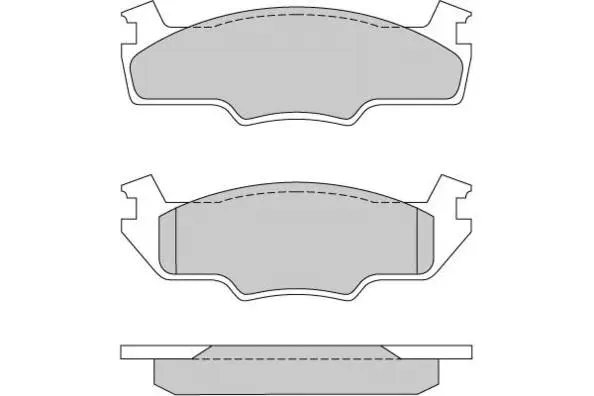 Brake Pad Set, disc brake (12-0166)