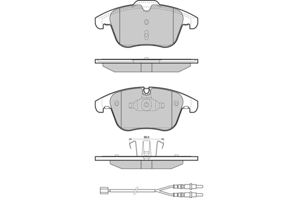 Brake Pad Set, disc brake (12-1487)