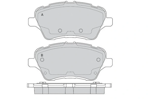 Brake Pad Set, disc brake (12-1545)