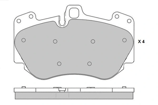 Brake Pad Set, disc brake (12-1783)