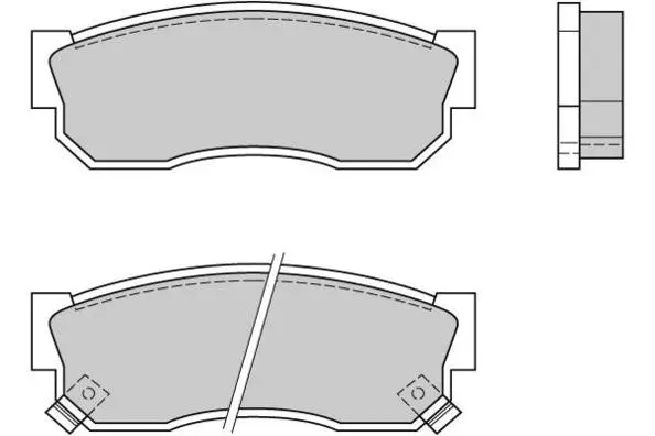 Brake Pad Set, disc brake (12-0388)