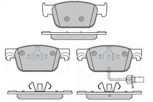 Brake Pad Set, disc brake (12-1682)