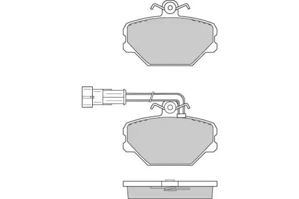 Brake Pad Set, disc brake (12-0693)