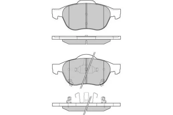 Brake Pad Set, disc brake (12-1085)