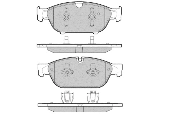 Brake Pad Set, disc brake (12-1476)
