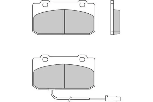 Brake Pad Set, disc brake (12-0608)