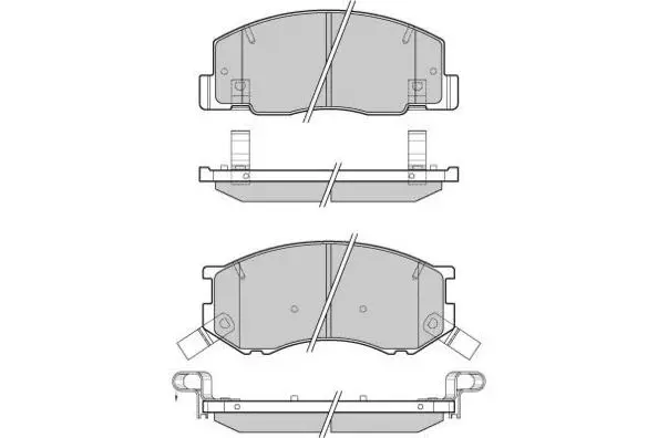 Brake Pad Set, disc brake (12-1144)