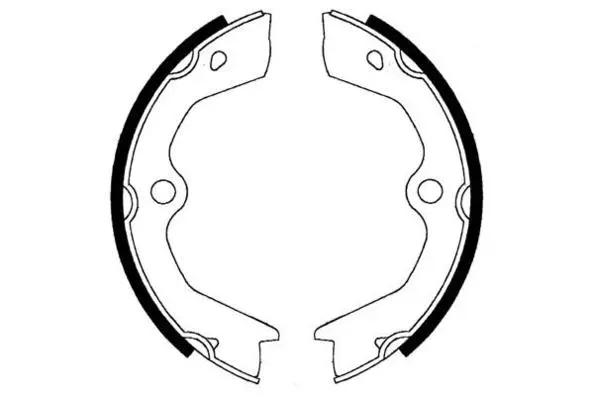 Brake Shoe Set, parking brake (09-0625)