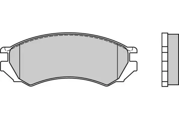 Brake Pad Set, disc brake (12-0468)