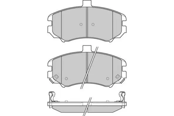 Brake Pad Set, disc brake (12-1197)