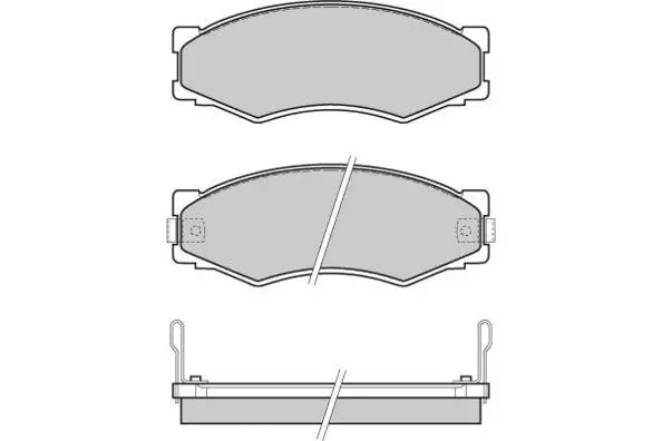 Brake Pad Set, disc brake (12-0301)