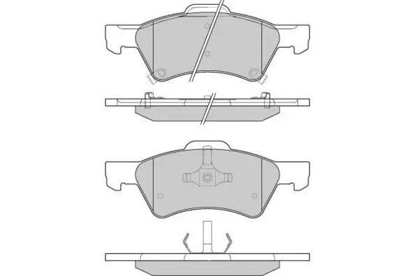 Brake Pad Set, disc brake (12-1222)