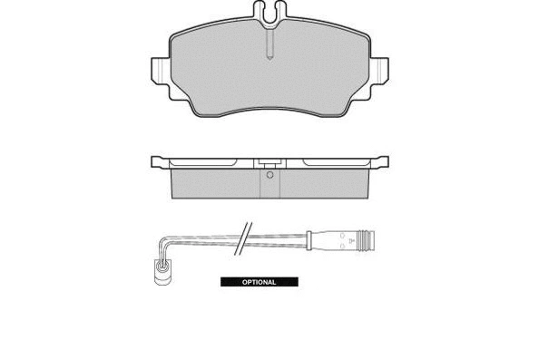 Brake Pad Set, disc brake (12-1015)