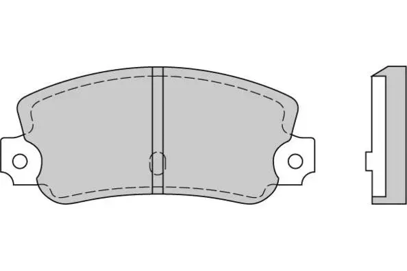Brake Pad Set, disc brake (12-0074)