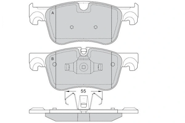 Brake Pad Set, disc brake (12-1563)