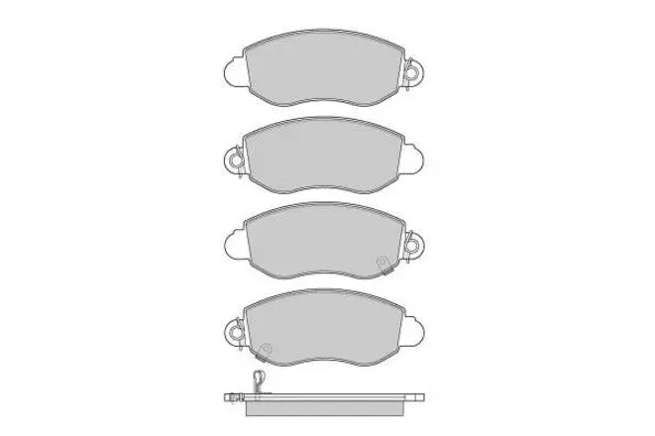 Brake Pad Set, disc brake (12-0887)
