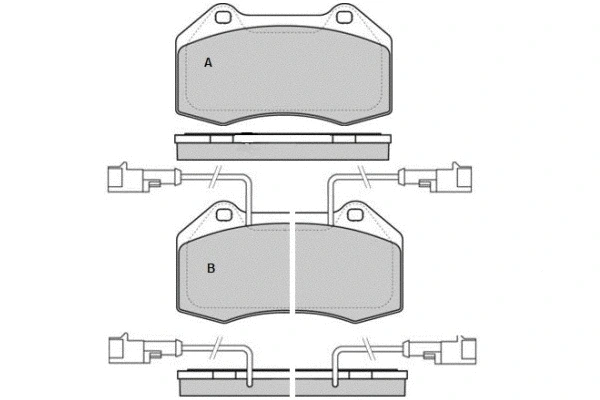 Brake Pad Set, disc brake (12-1576)