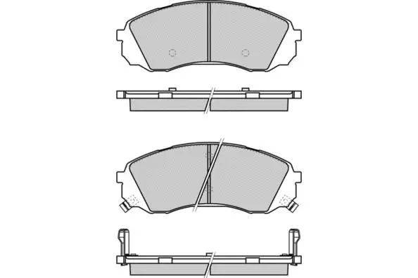 Brake Pad Set, disc brake (12-1336)