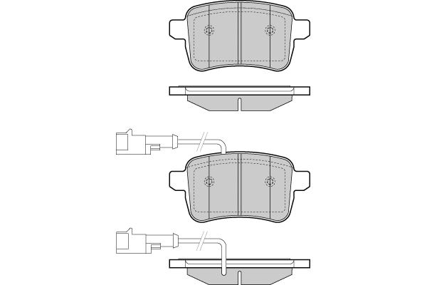 Brake Pad Set, disc brake (12-1438)