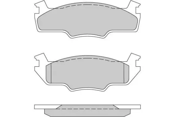Brake Pad Set, disc brake (12-0162)