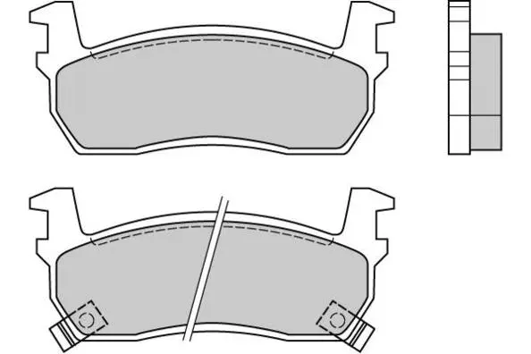 Brake Pad Set, disc brake (12-0348)