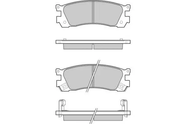 Brake Pad Set, disc brake (12-1045)