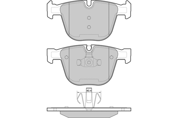 Brake Pad Set, disc brake (12-1448)