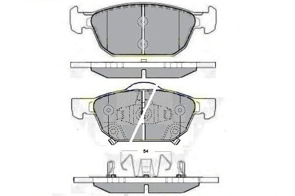 Brake Pad Set, disc brake (12-1626)