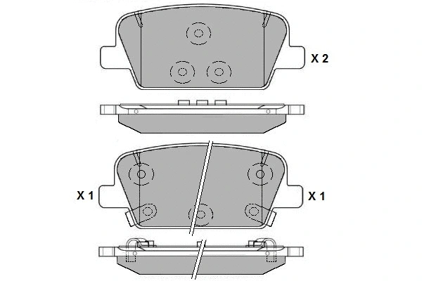 Brake Pad Set, disc brake (12-1789)