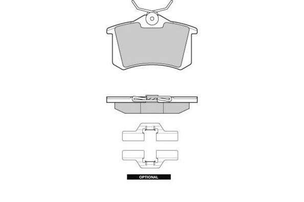 Brake Pad Set, disc brake (12-1004)