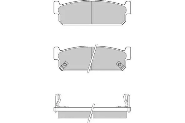 Brake Pad Set, disc brake (12-0860)