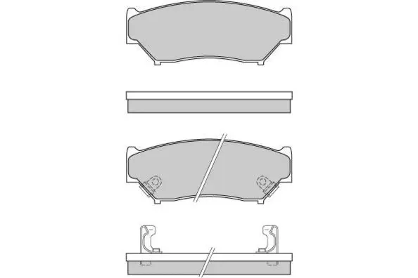 Brake Pad Set, disc brake (12-0620)