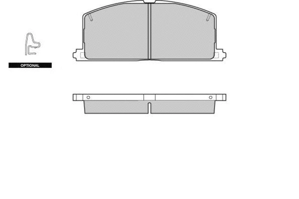 Brake Pad Set, disc brake (12-0255)
