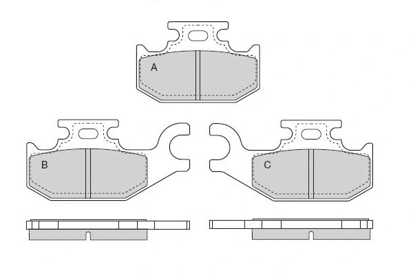Brake Pad Set, disc brake (12-1541)
