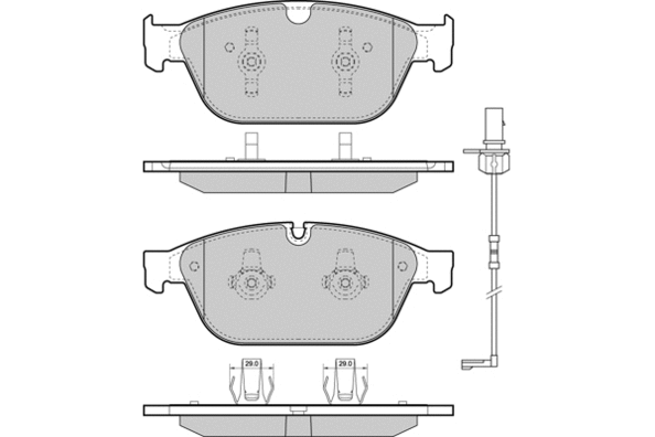 Brake Pad Set, disc brake (12-1477)