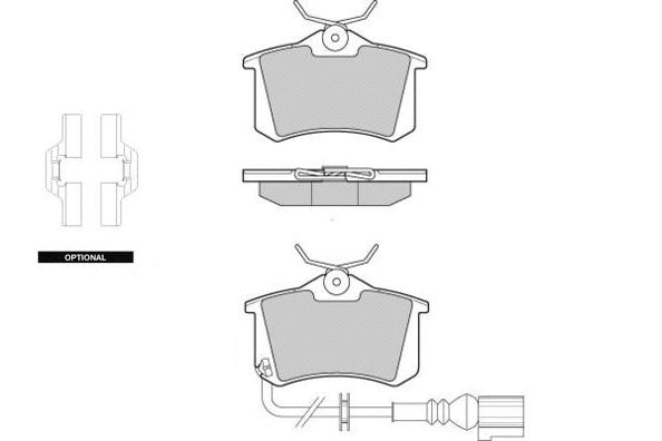 Brake Pad Set, disc brake (12-1005)