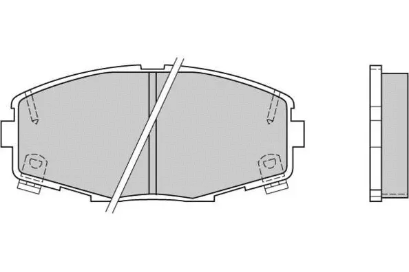 Brake Pad Set, disc brake (12-0378)
