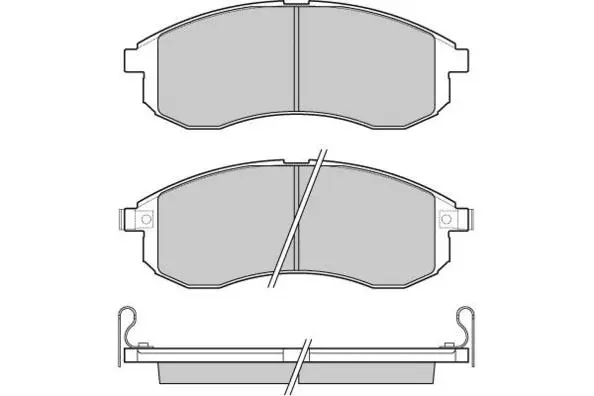 Brake Pad Set, disc brake (12-1132)