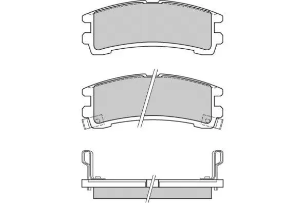 Brake Pad Set, disc brake (12-0619)